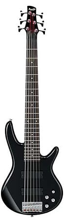 Ibanez GSR206 Gio 6-струнная электрическая бас-гитара, черная GSR206 BK