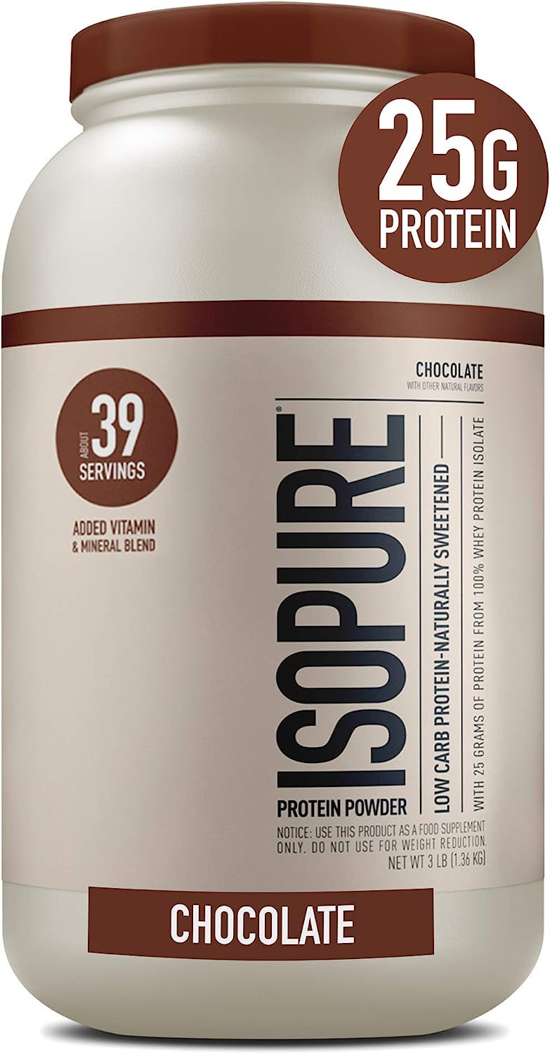 Изолят протеина Isopure, 1360 г, шоколадный изолят протеина со вкусом страчателлы qnt metapure zero carb 2000 г