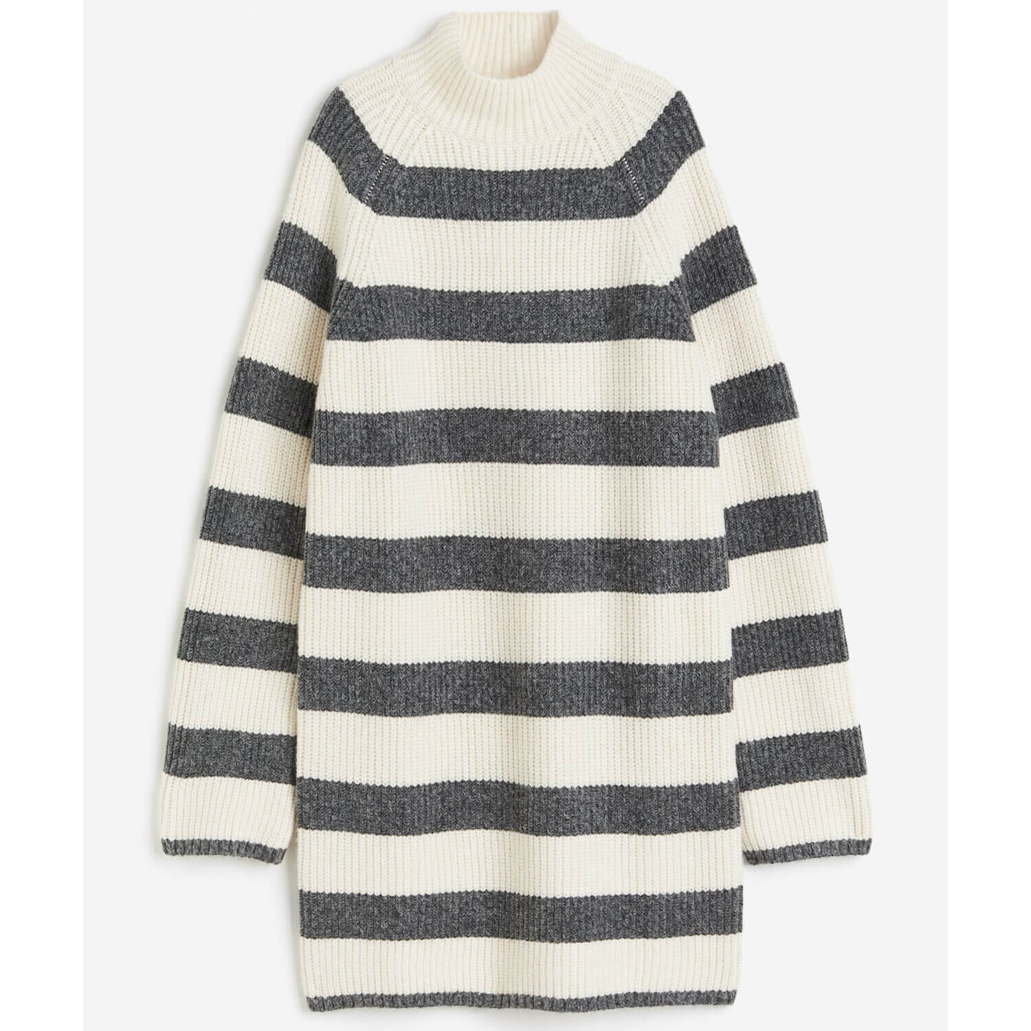 

Платье H&M Rib-knit Mock Turtleneck, кремовый, Бежевый