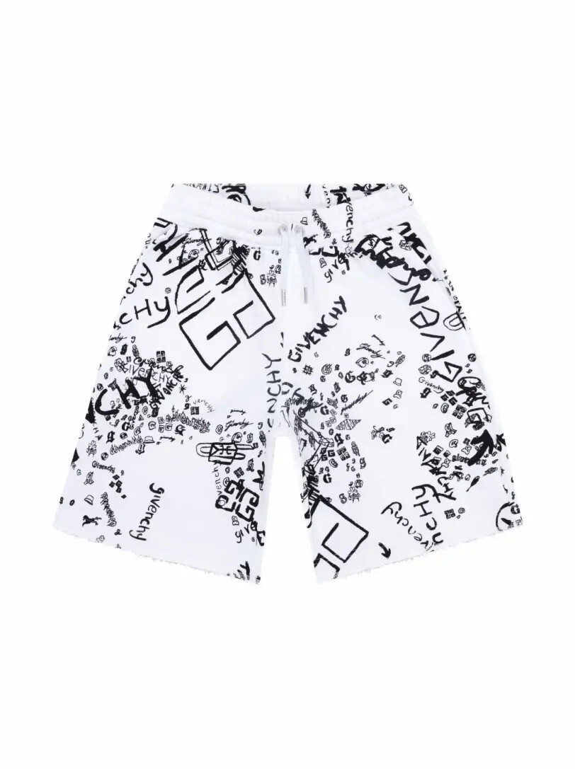 

Хлопковые шорты с принтом Givenchy