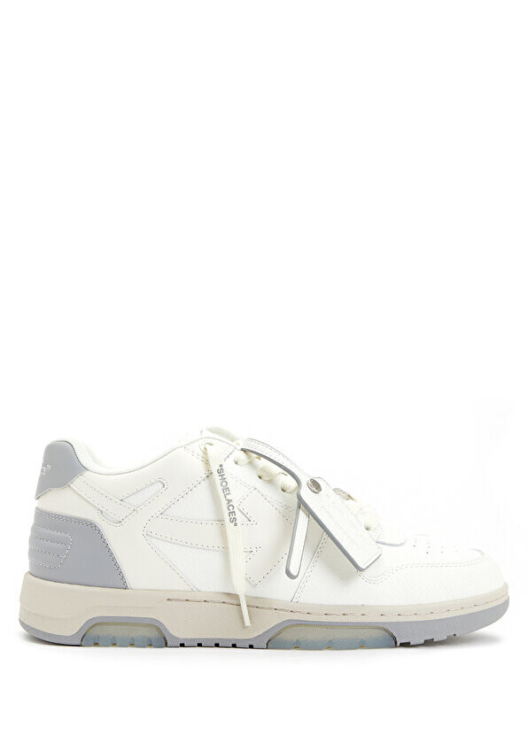 

Бело-серые мужские кожаные кроссовки out off office Off-White