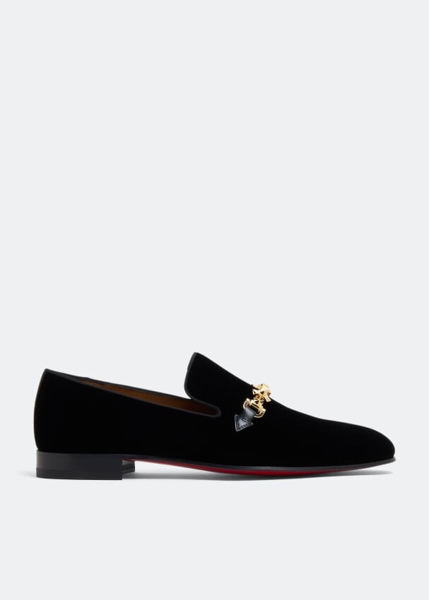 

Лоферы CHRISTIAN LOUBOUTIN Equiswing moccasin loafers, черный