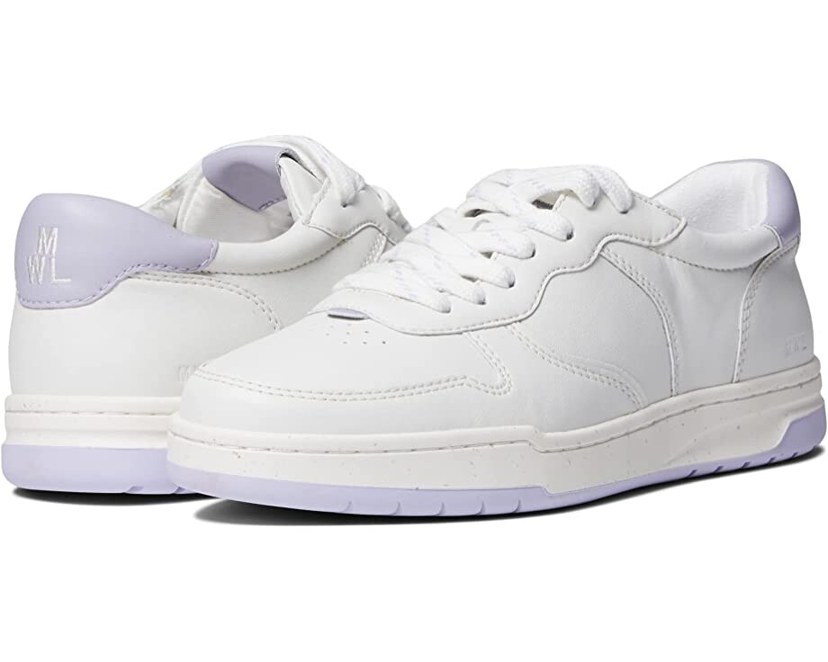 

Кроссовки Court Low-Top Sneakers in White and Purple Madewell, дистант лаванда мульти
