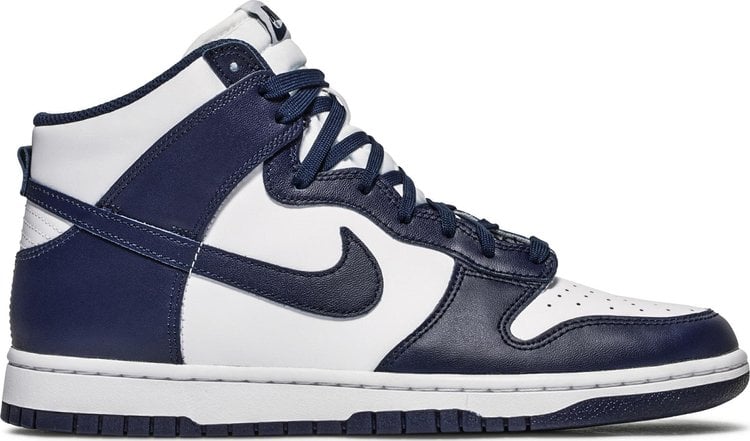 Кроссовки Nike Dunk High 'Midnight Navy', синий - фото