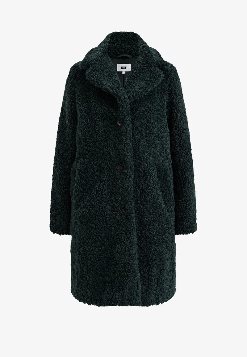 

Пальто зимнее We Fashion, темно-зеленый