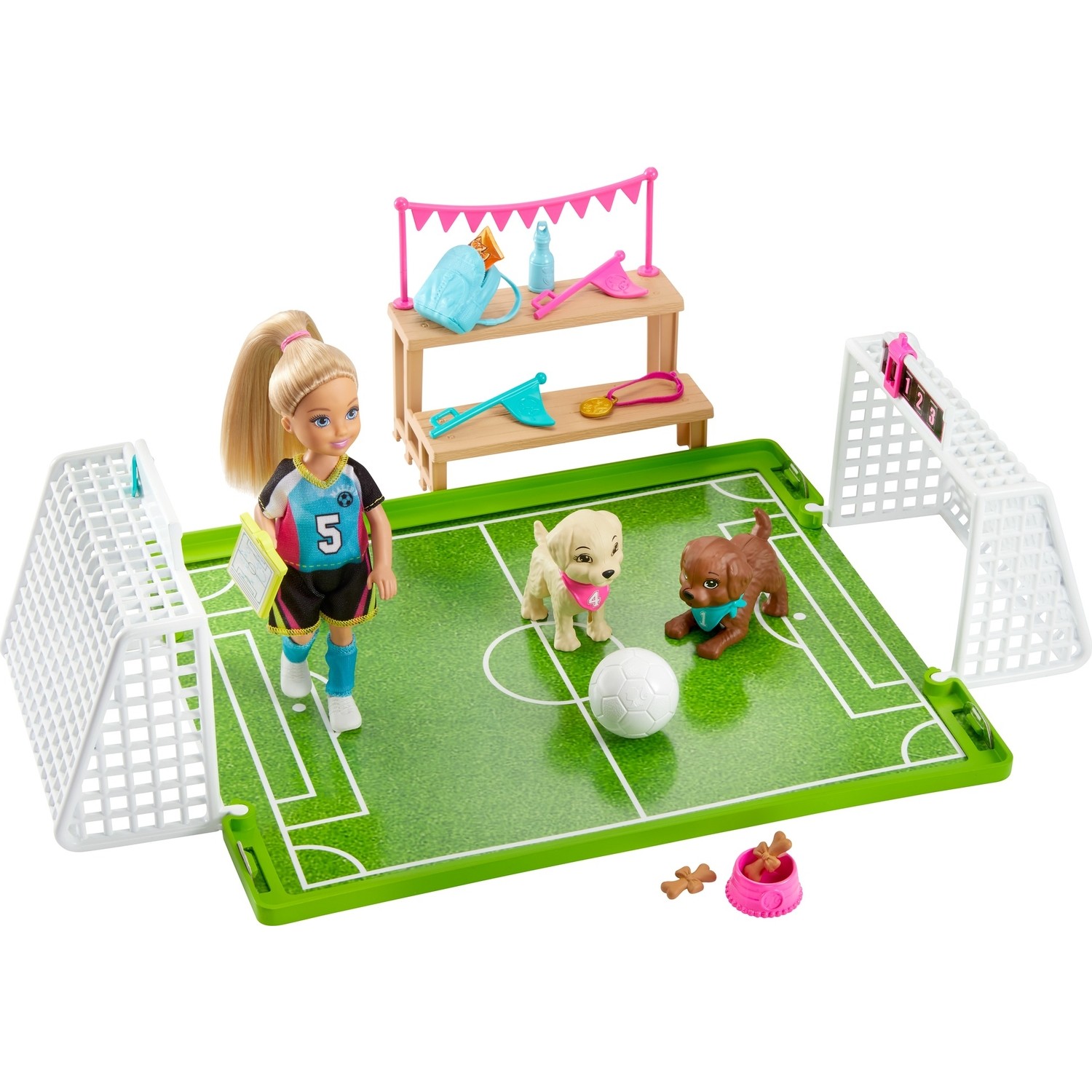 Игровой набор Barbie Челси играет в футбол GHK37 набор barbie клуб челси паровозик frl86