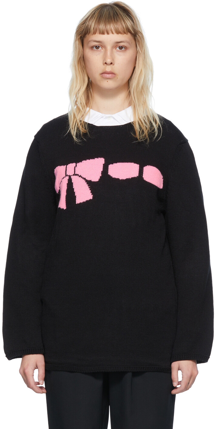 

Черный акриловый свитер Comme des Garçons Girl