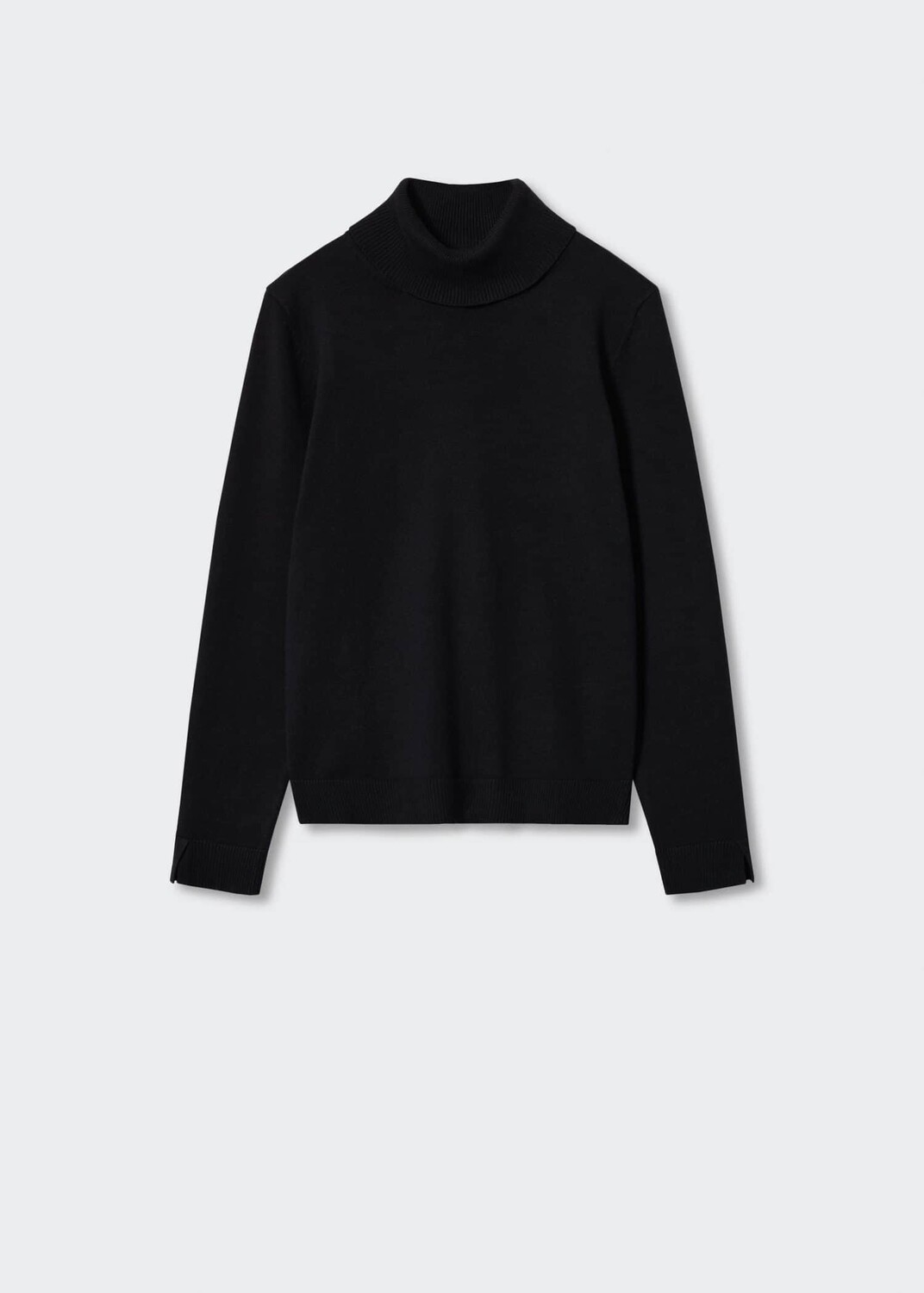 Свитер с вырезом горловины MANGO, черный