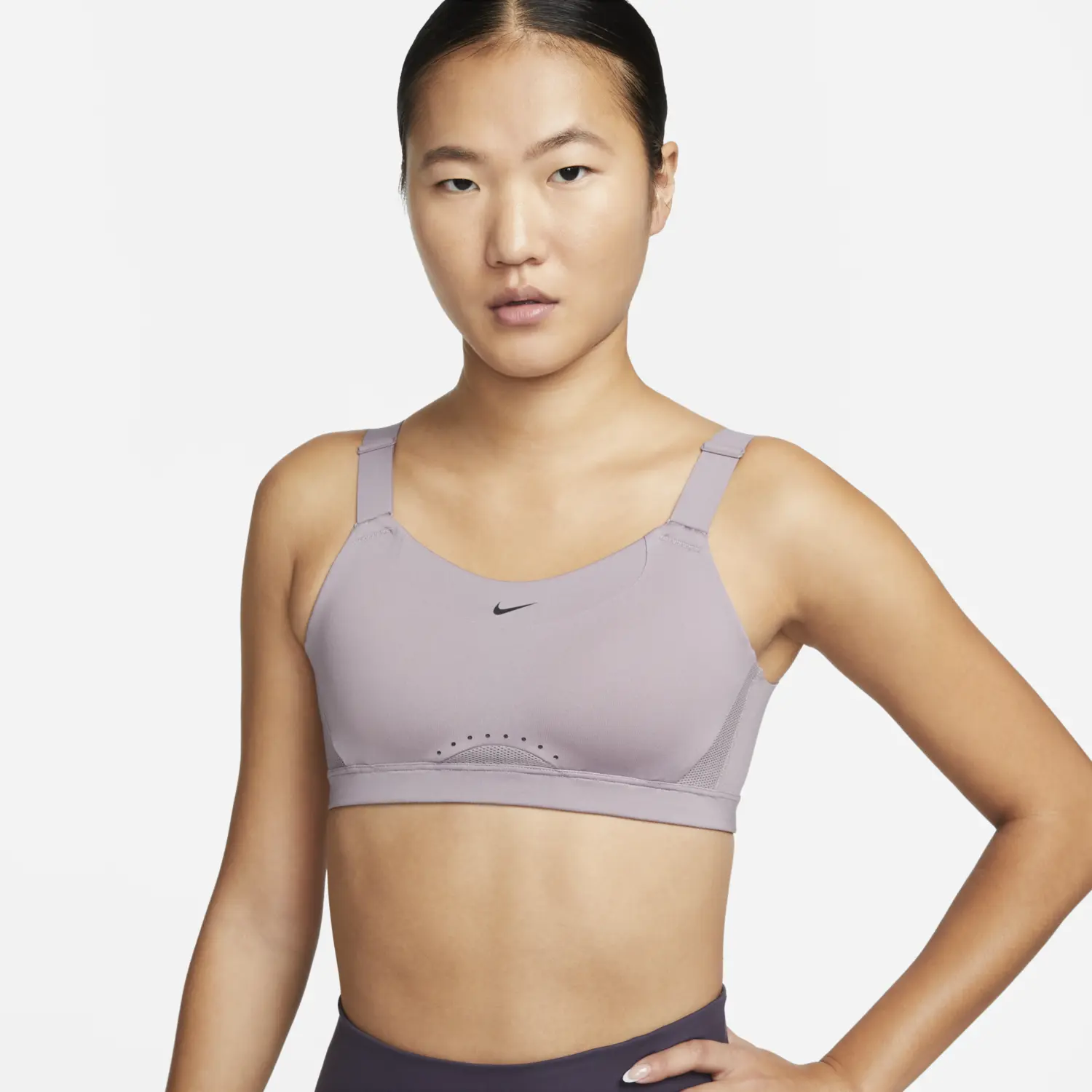 

Топ Nike Alpha Women's High-Support Padded Sports, темно-сиреневый, Фиолетовый