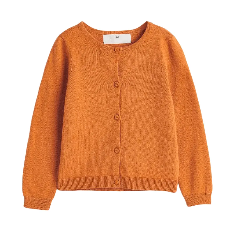 

Кардиган H&M Cotton Fine Knit, оранжевый