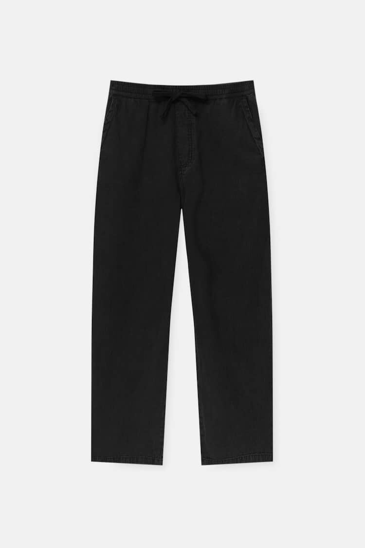 

Джинсы-джоггеры Pull&Bear Basic, черный