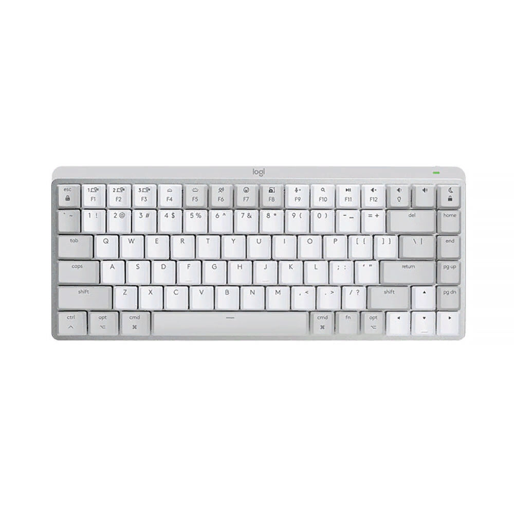 Клавиатура Logitech MX Mechanical mini для Mac беспроводная, механическая, английская раскладка, Brown Switch, белый клавиатура беспроводная logitech mx mechanical mini linear