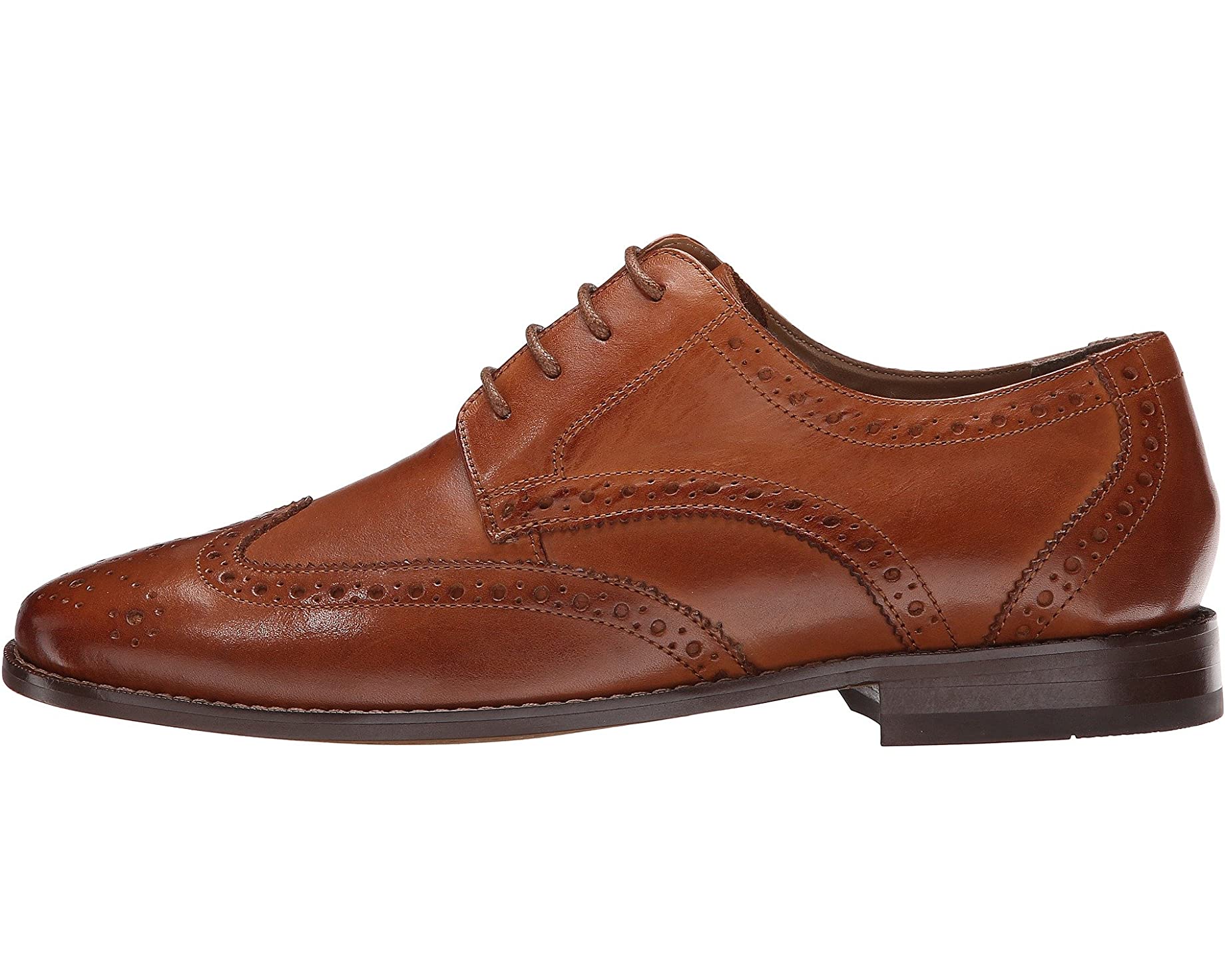 Оксфорды Montinaro Wingtip Oxford Florsheim, седло тан гладкий - фото