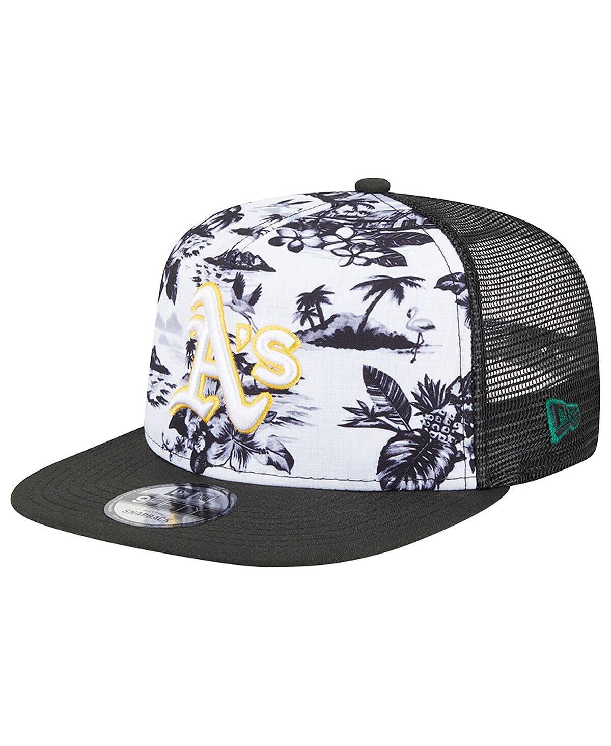 

Мужская бело-черная кепка Oakland Athletics Vacay 2.0 A-Frame Trucker 9FIFTY Snapback New Era