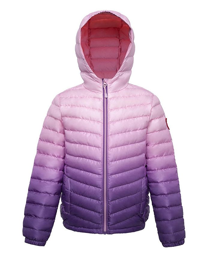 Сверхлегкая компактная пуховая куртка для девочек Rokka&Rolla, фиолетовый