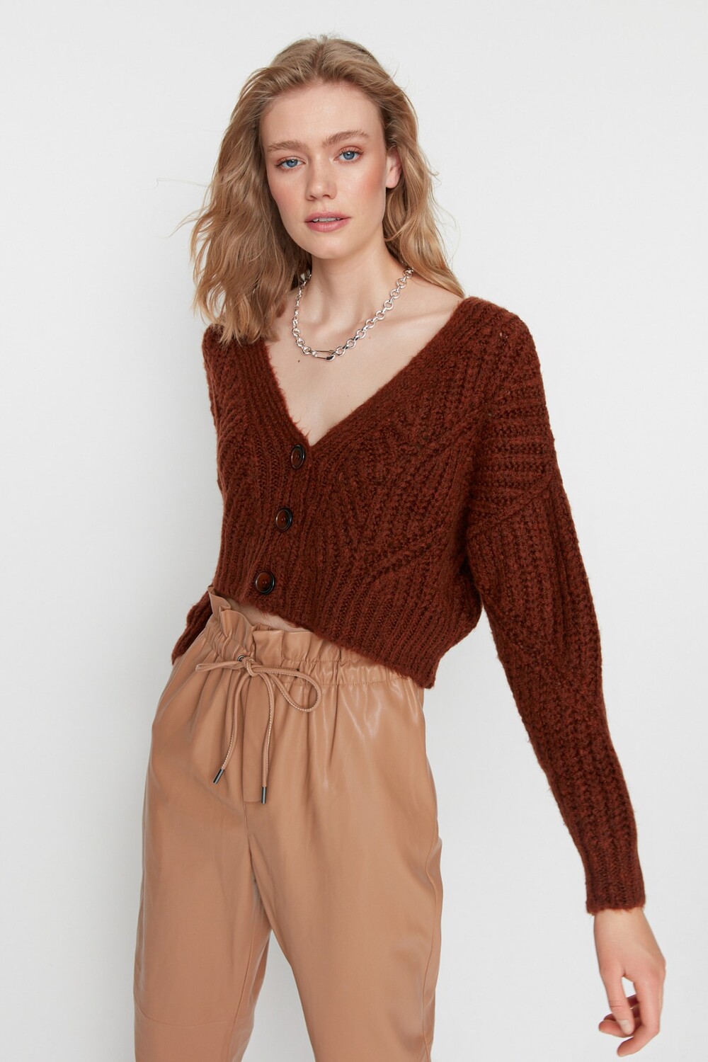 

Кардиган TRENDYOLMİLLA, красный