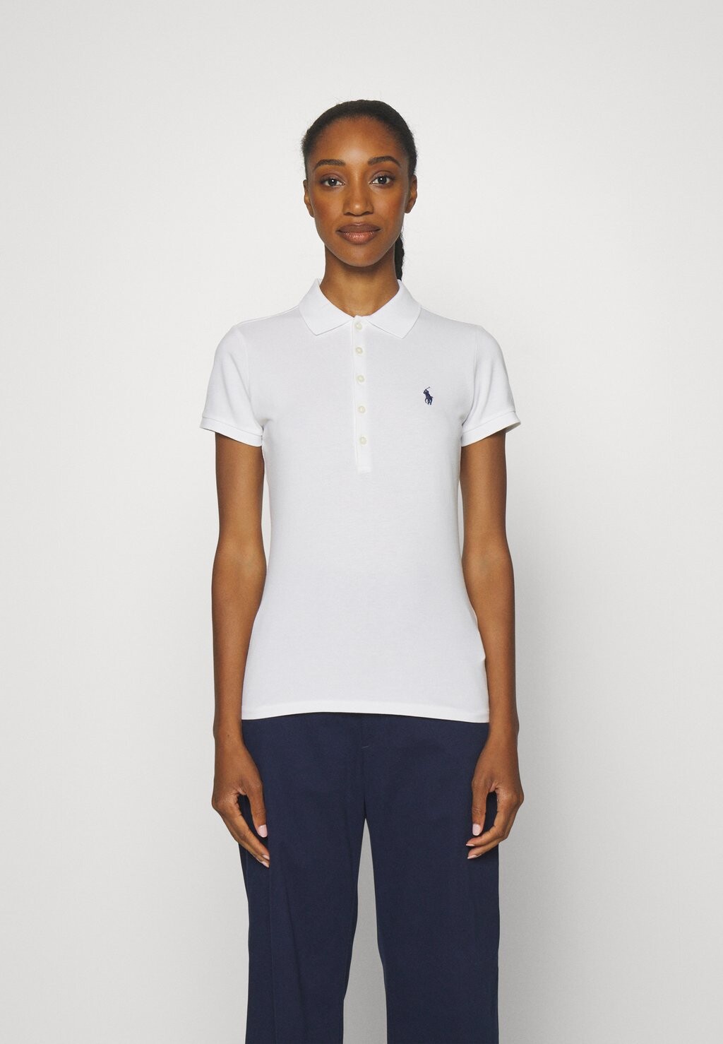 

Поло JULIE SLIM SHORT SLEEVE Polo Ralph Lauren, керамический белый