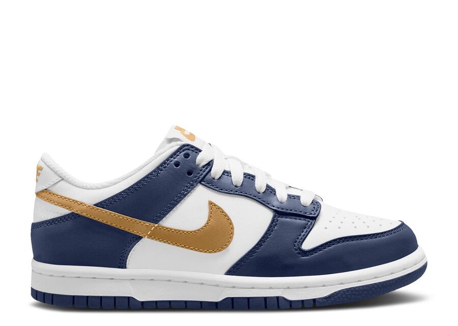 

Кроссовки Nike Dunk Low GS, цвет Midnight Navy Wheat