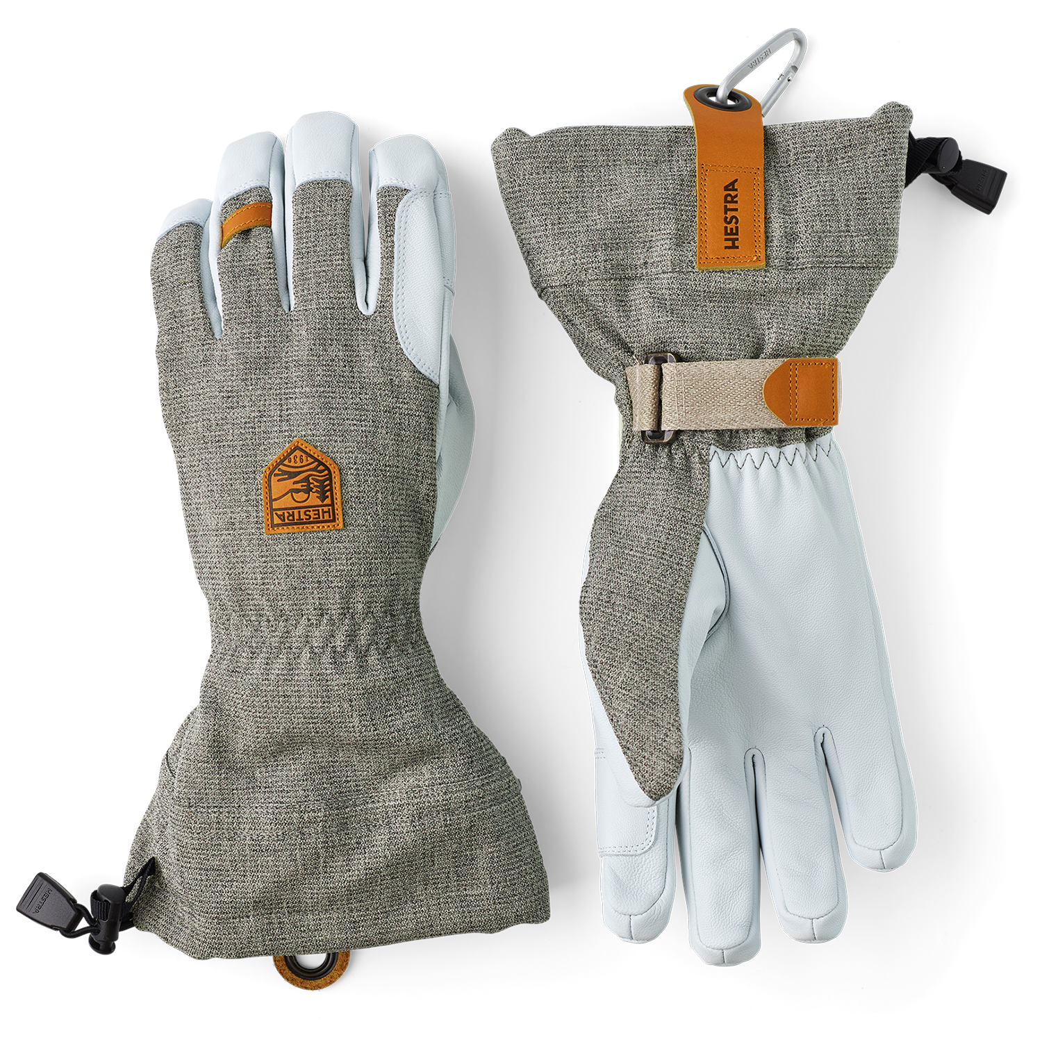 Перчатки Hestra Army Leather Patrol Gauntlet, светло-серый