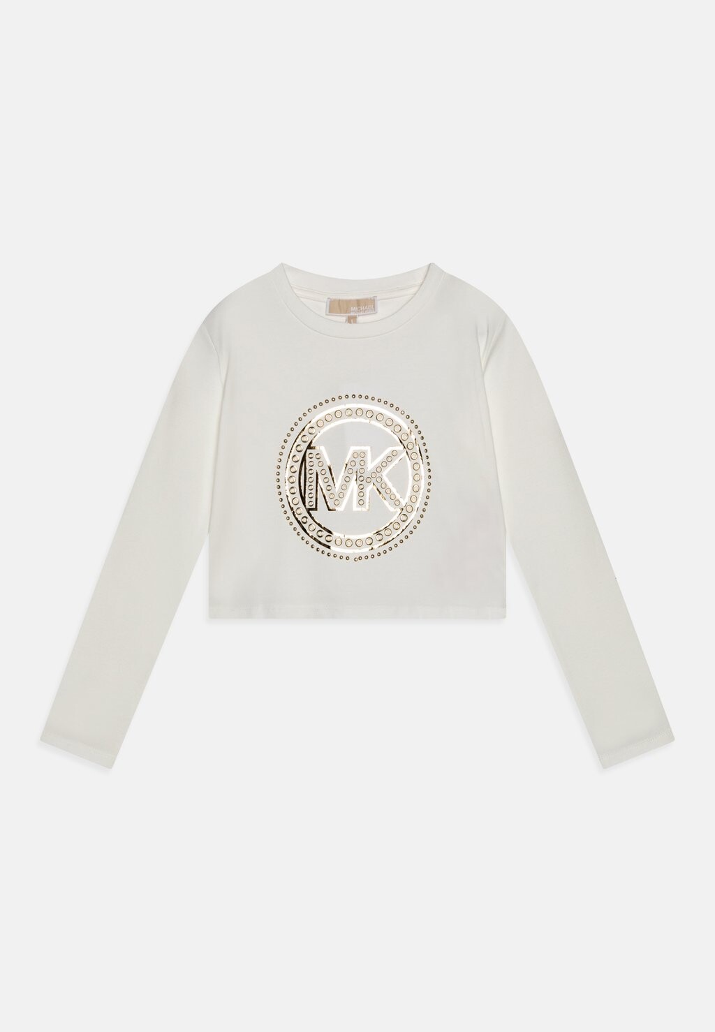 Футболка с длинным рукавом Long Sleeve Michael Kors Kids, цвет off-white