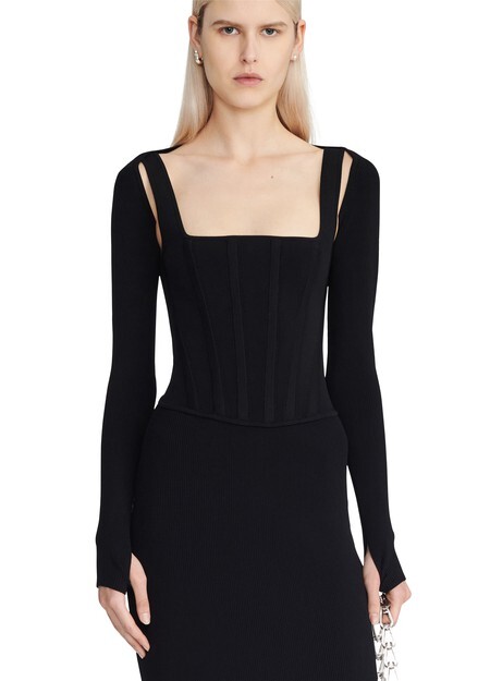 

Платье-корсет «Пуантелле» Dion Lee, черный