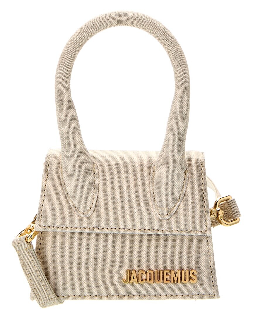 

Льняной клатч Jacquemus Le Chiquito, бежевый