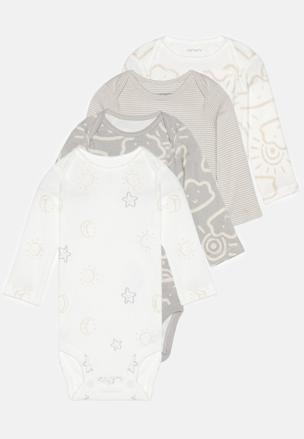 

Боди CLOUD UNISEX 4 PACK Carter's, цвет grey
