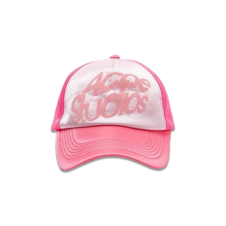 

Бейсболка Acne Studios Logo Cap, розовый