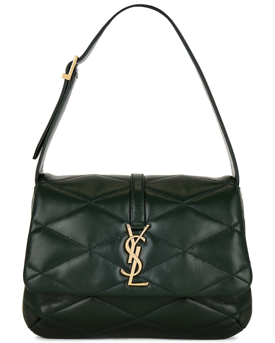 

Сумка-хобо Saint Laurent Le 57 Shoulder, цвет New Vert Fonce