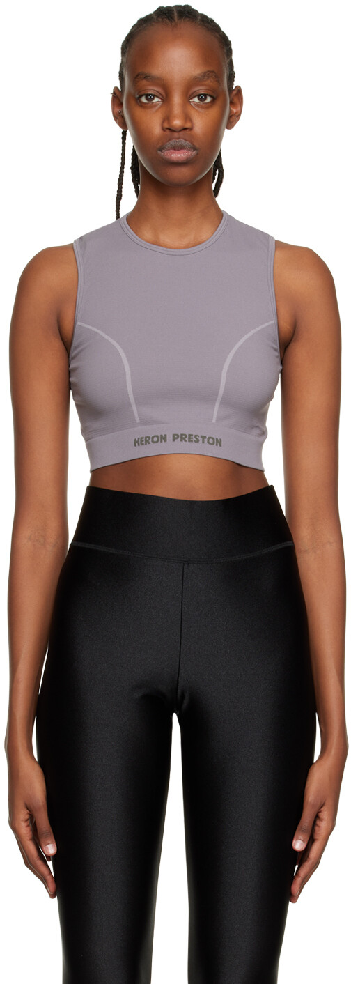 

Серый активный топ Heron Preston