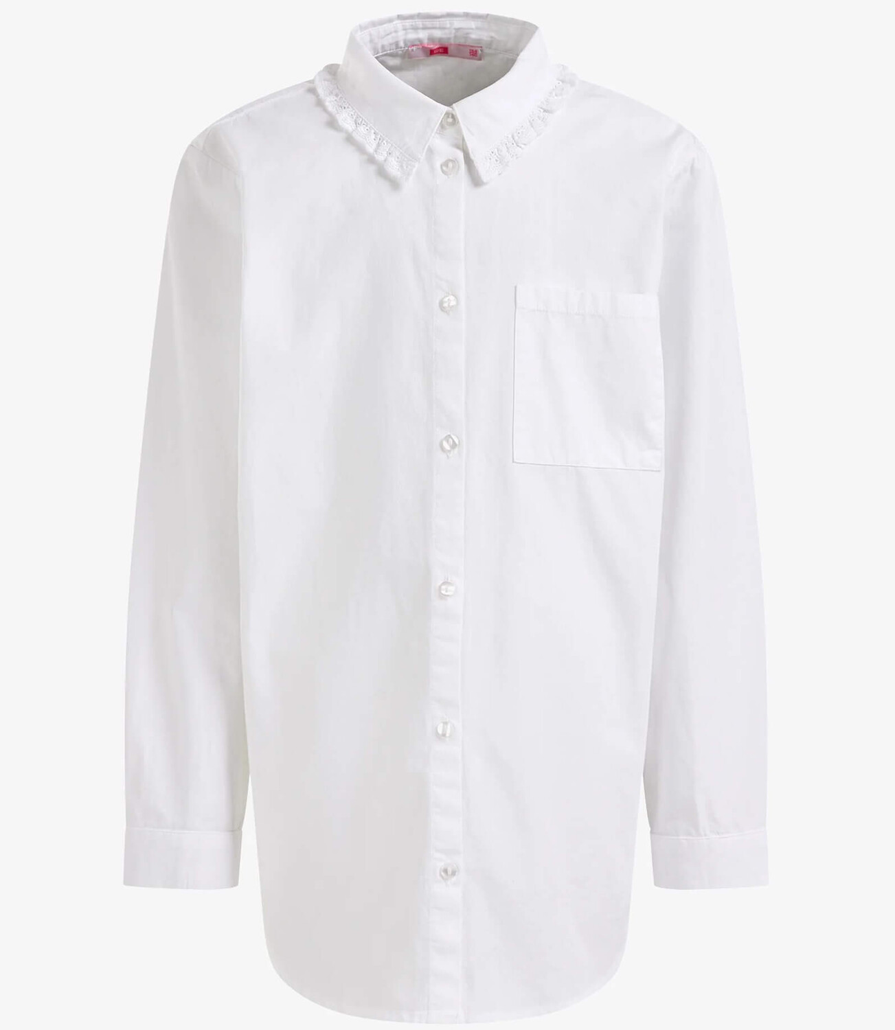 

Блузка WE Fashion Met Broderie Anglaise, белый