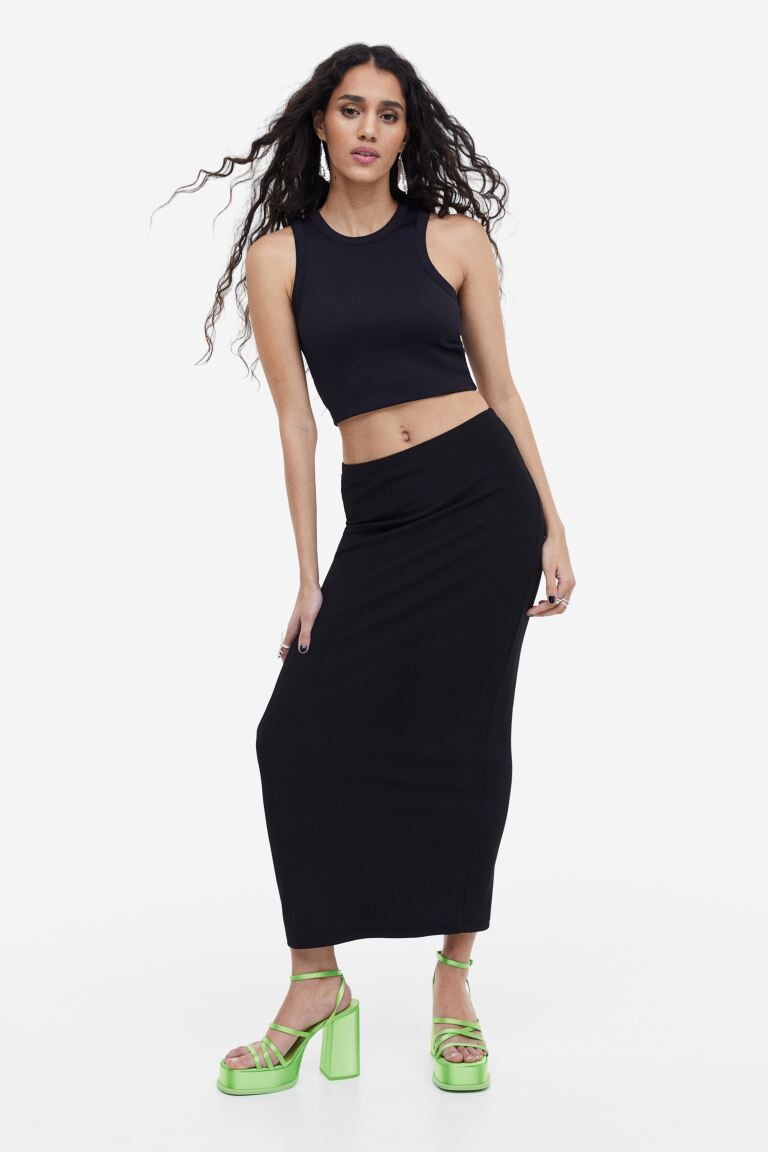 

Укороченная майка H&M, черный