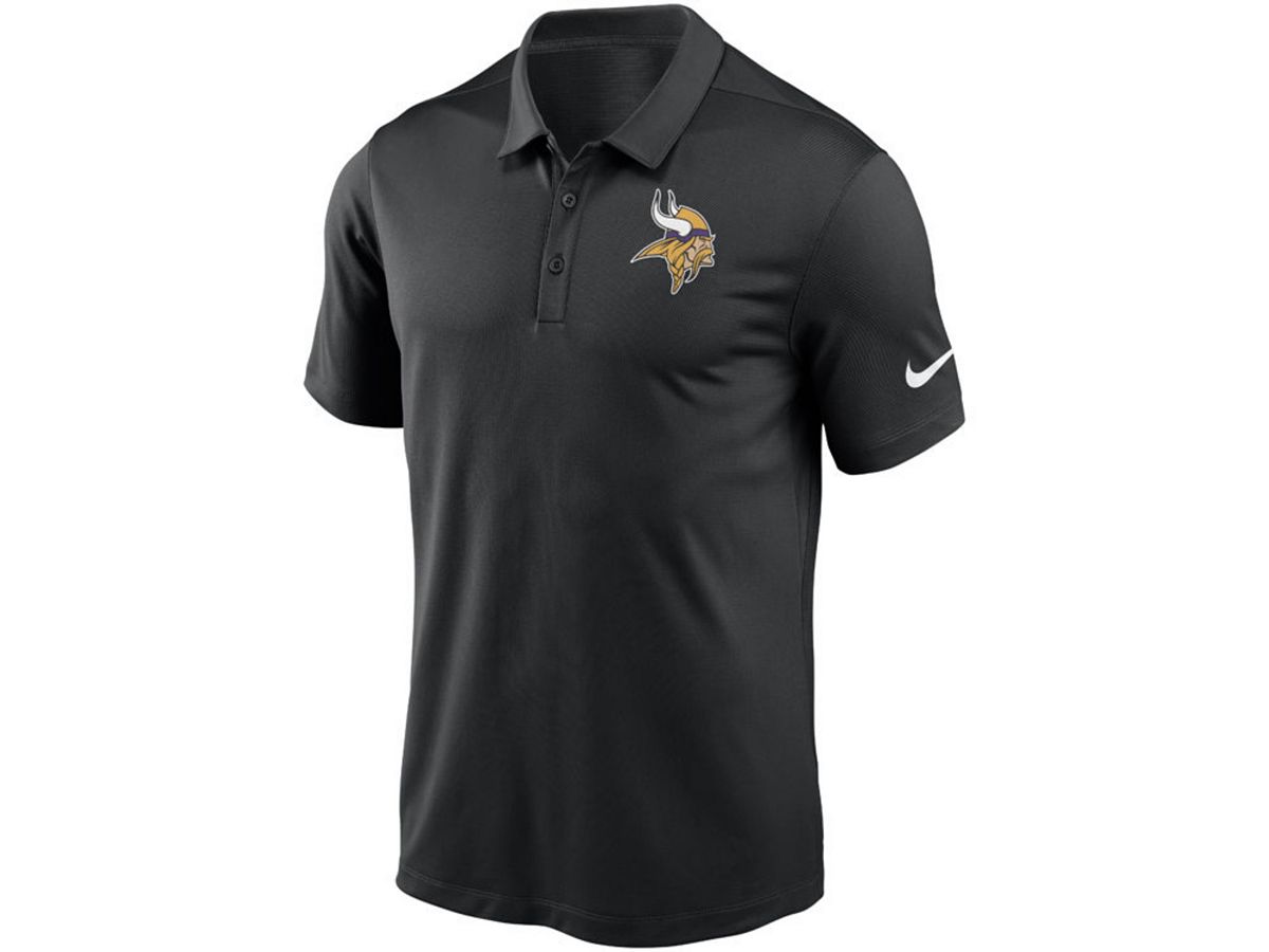 Мужская футболка minnesota vikings team logo franchise polo Nike, черный