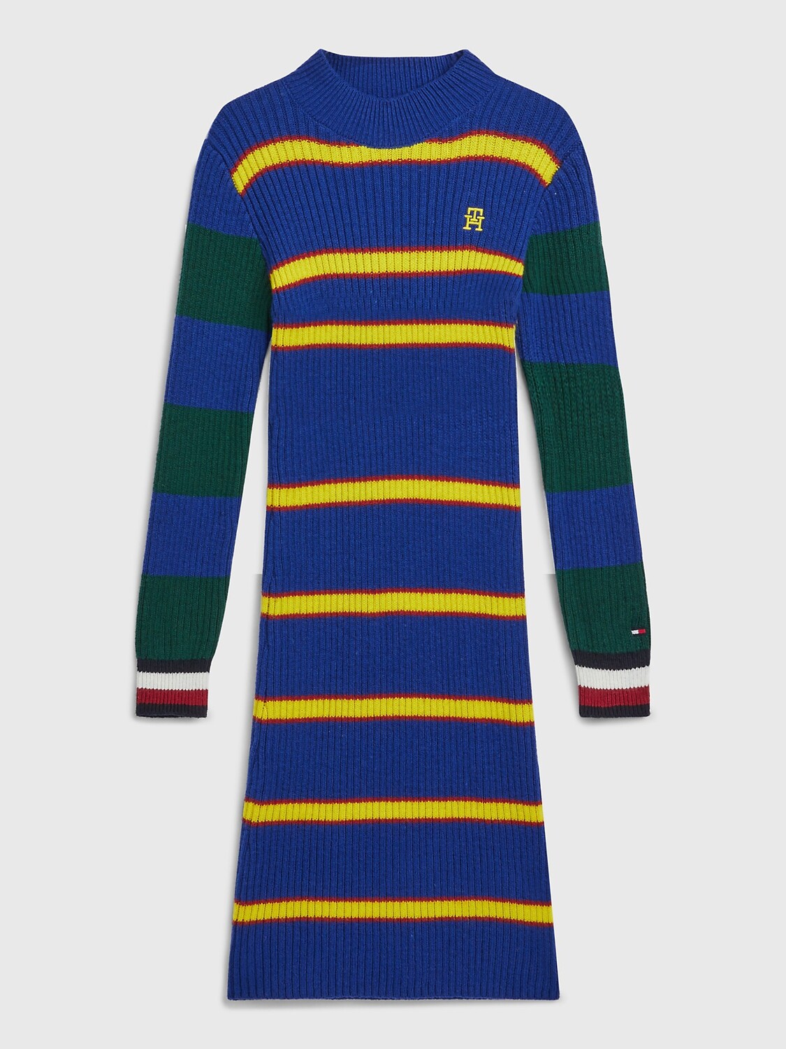 

Платье kids' th с монограммой Tommy Hilfiger, ярко-синий мульти