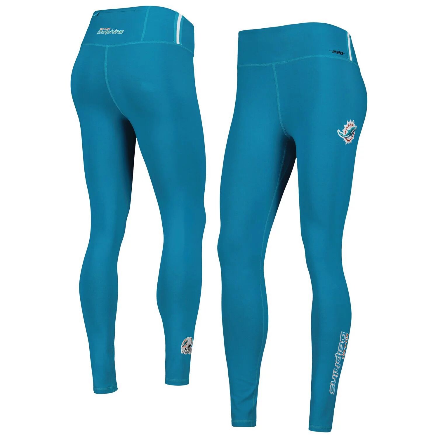 

Женские классические трикотажные леггинсы Pro Standard Aqua Miami Dolphins