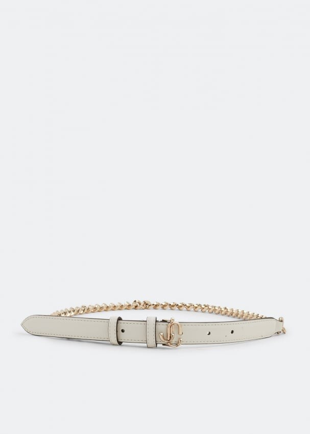 

Ремень JIMMY CHOO JC chain belt, белый