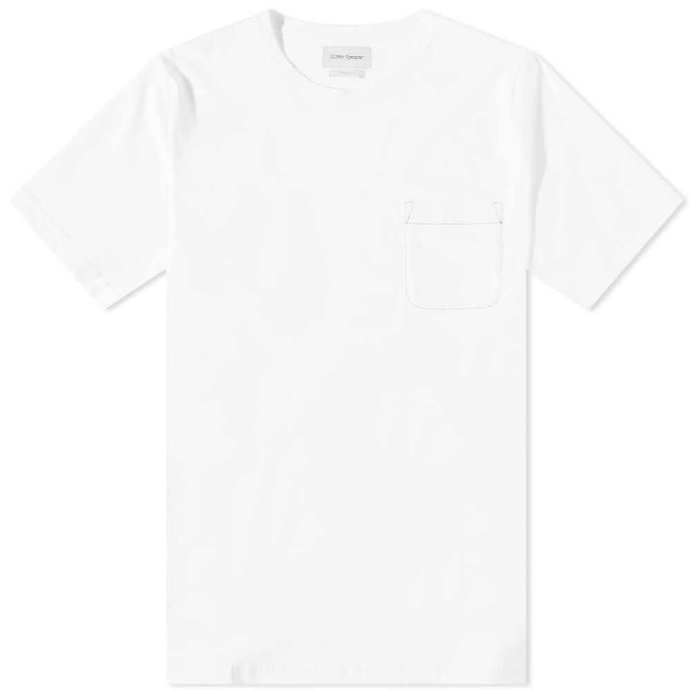 

Футболка Oliver Spencer Oli's Contrast Stitch Tee, Белый