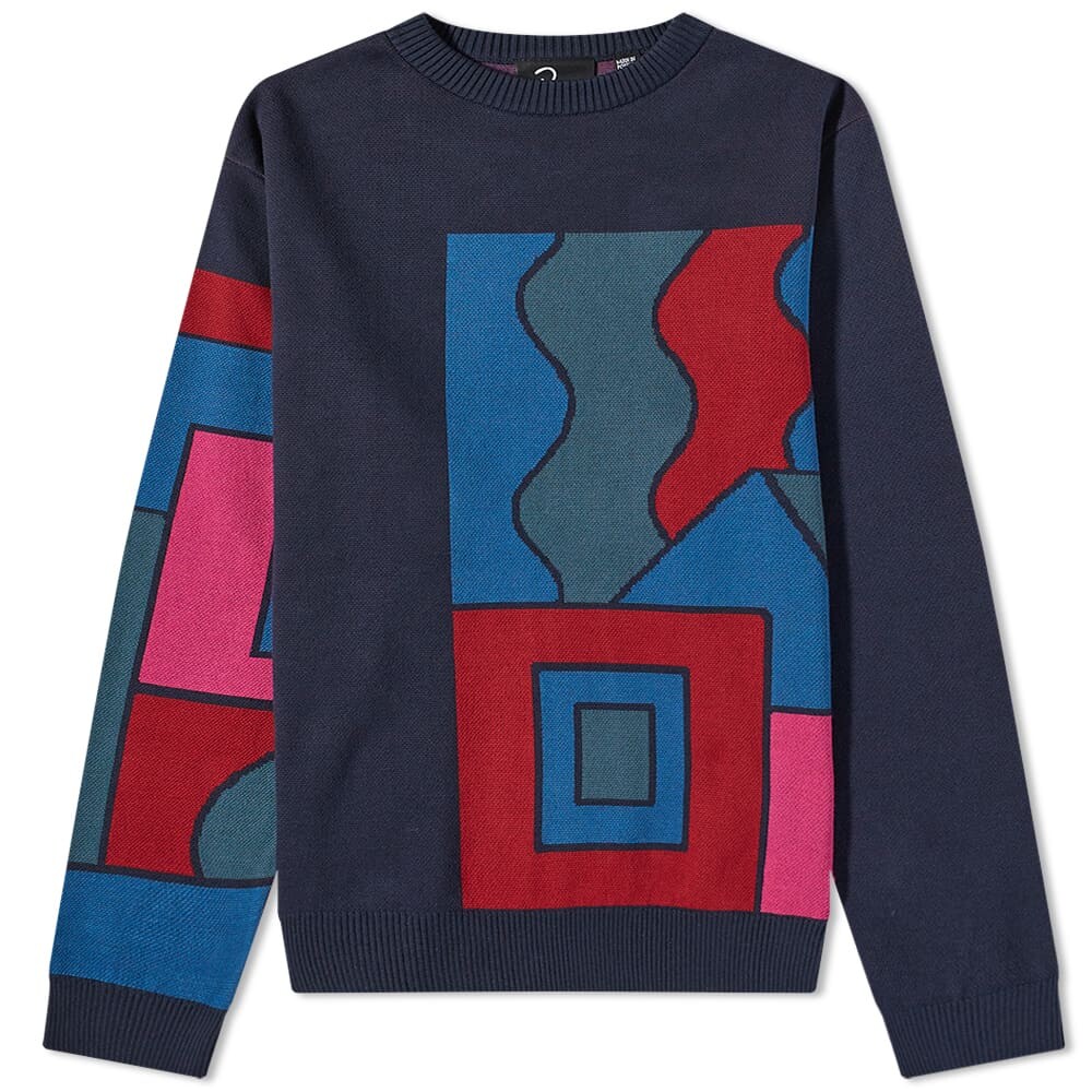 

Джемпер By Parra Blocked Landscape Crew Knit, Серый