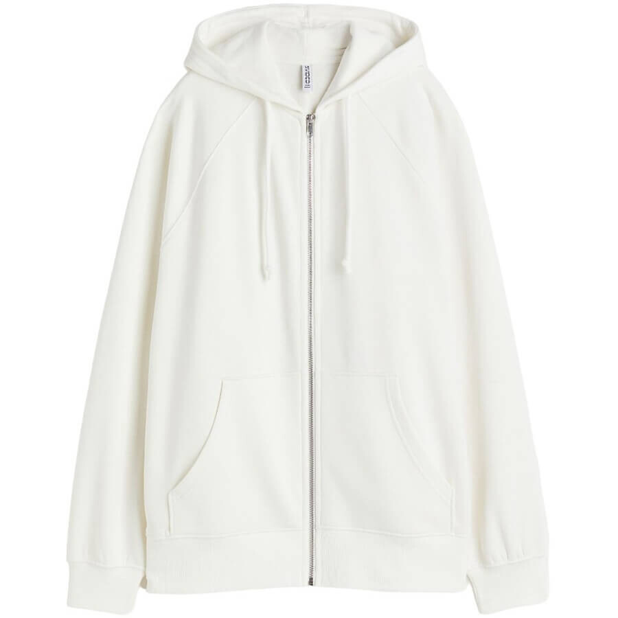 

Толстовка H&M Oversized Hooded, белый