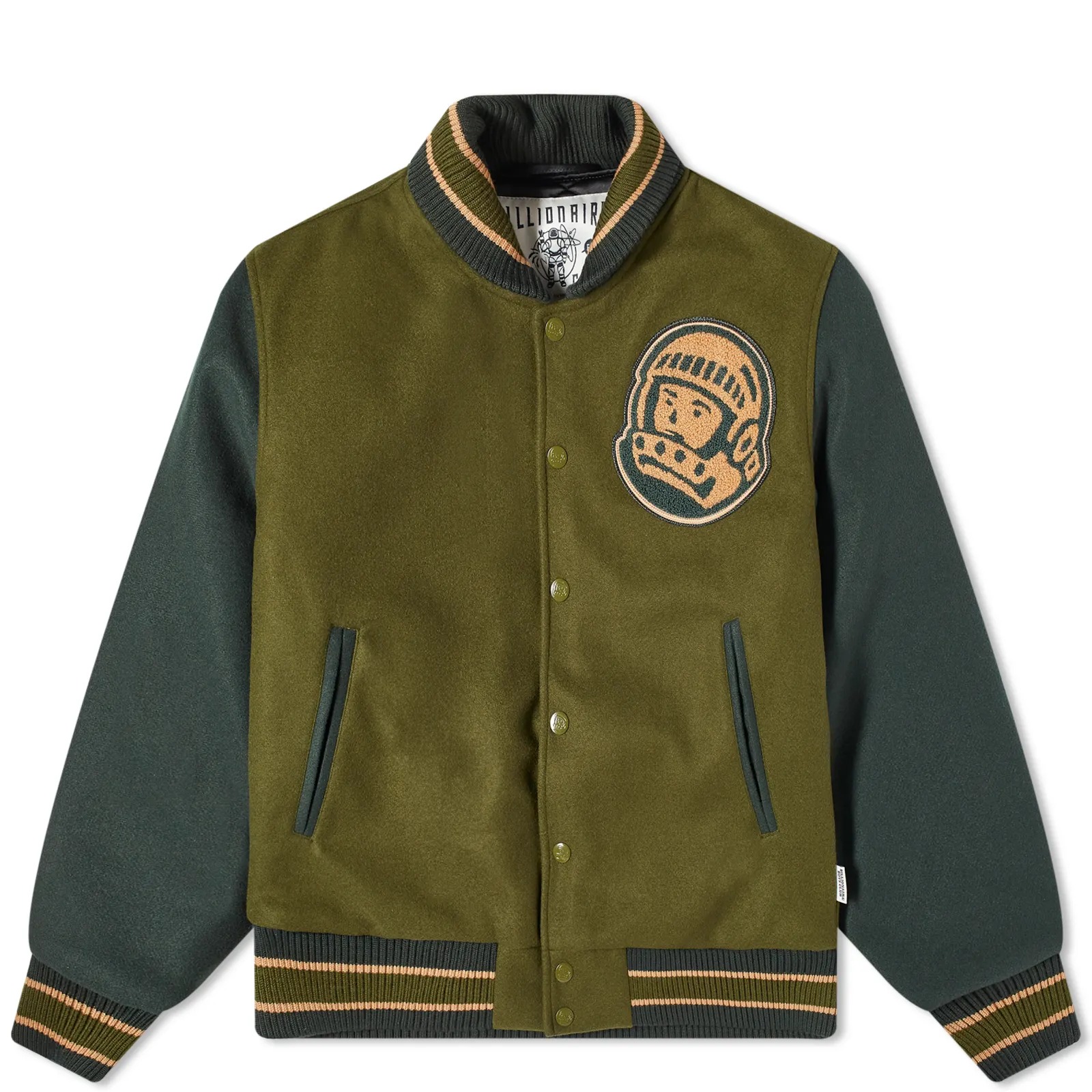 Куртка Billionaire Boys Club Astro Varsity, зеленый университетская куртка rhude atten