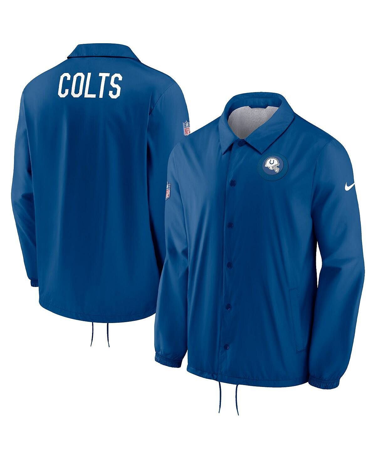 

Мужская куртка royal indianapolis colts sideline coaches full-snap Nike, Синий