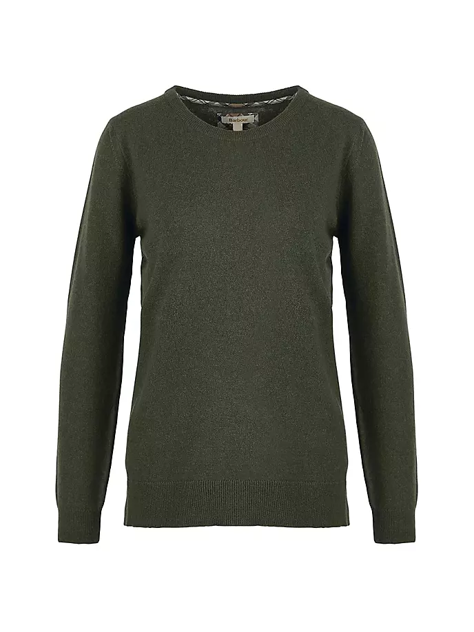 

Свитер Pendle из смесовой шерсти Barbour, цвет warm olive fawn