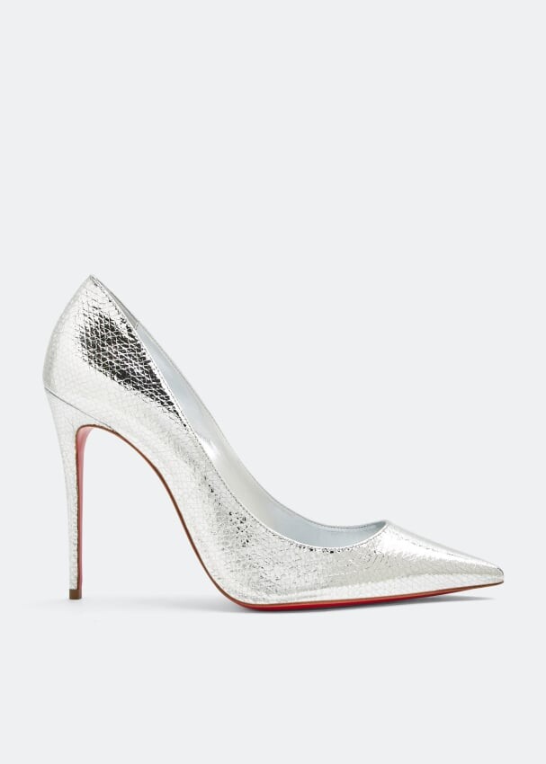

Туфли CHRISTIAN LOUBOUTIN Kate 100 pumps, серебряный