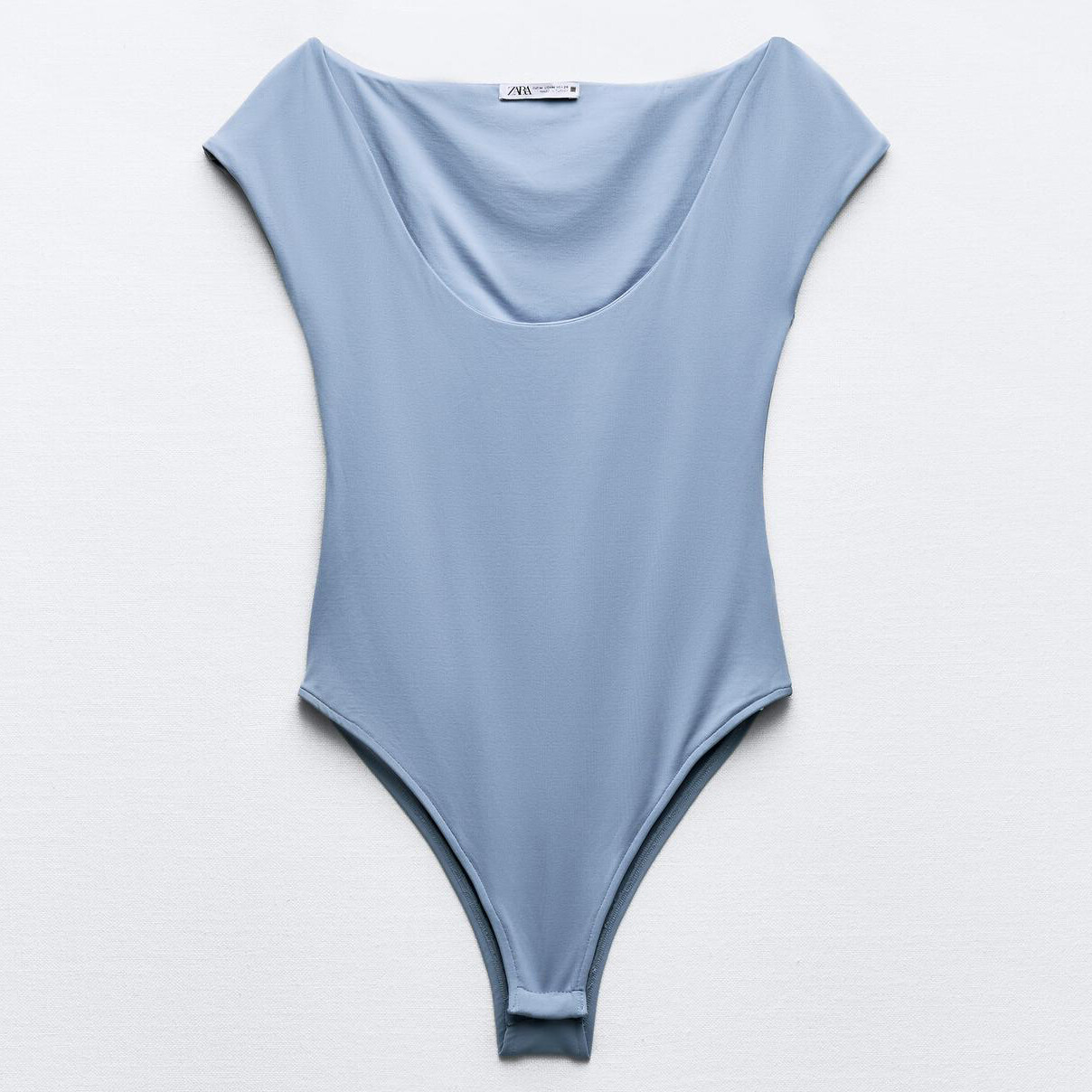 

Боди-комбинезон Zara Polyamide, серо-голубой