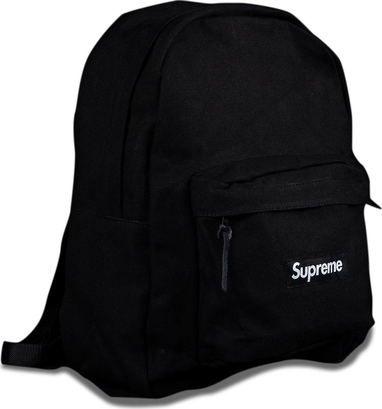 цена Рюкзак Supreme Canvas Backpack Black, черный
