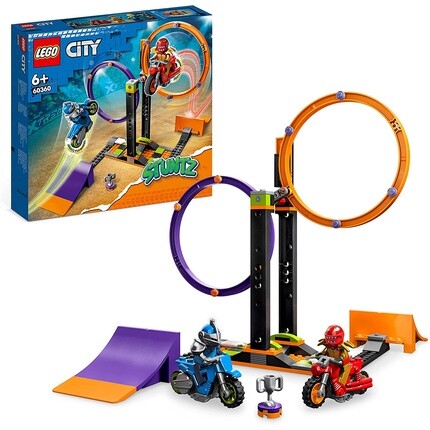 

Игровой набор Lego 60360 City Stuntz Spinning Stunt Challenge гоночный