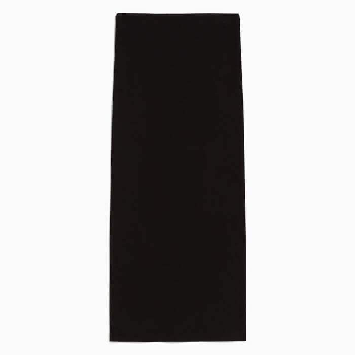 

Юбка Bershka Long Cotton, черный