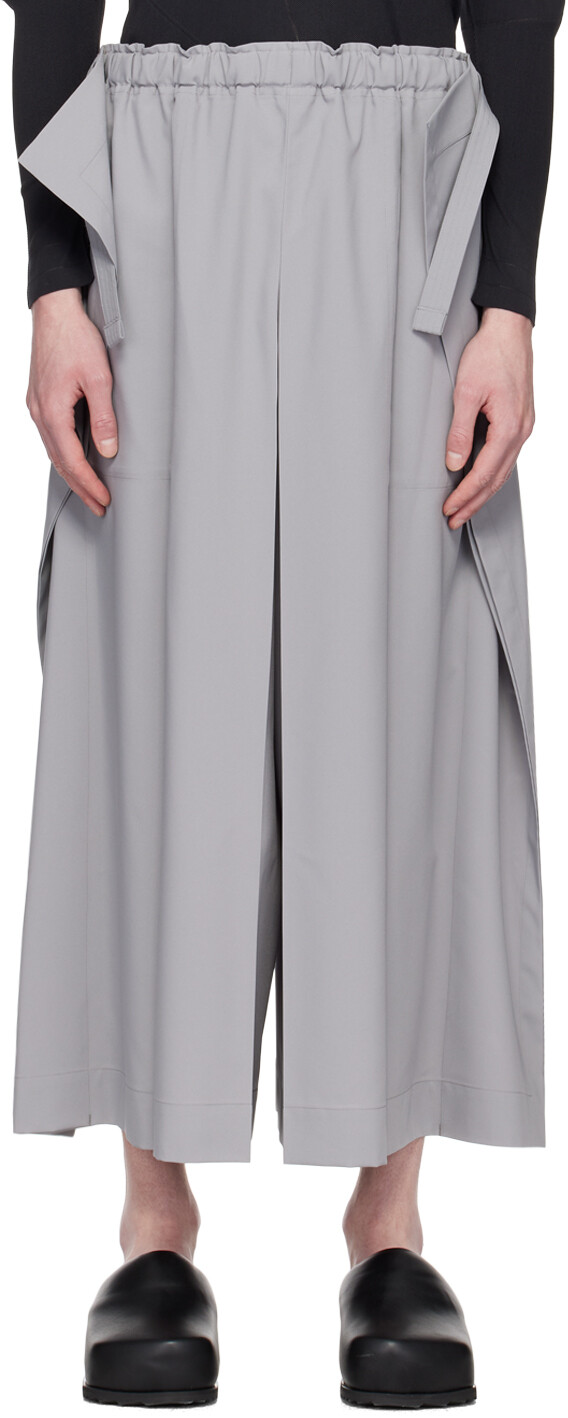 

Серые брюки-парапланеристы 132 5. ISSEY MIYAKE, Серый