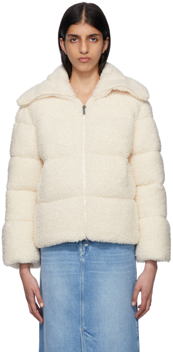 

Пуховик Off-White Bardot Moncler, Белый