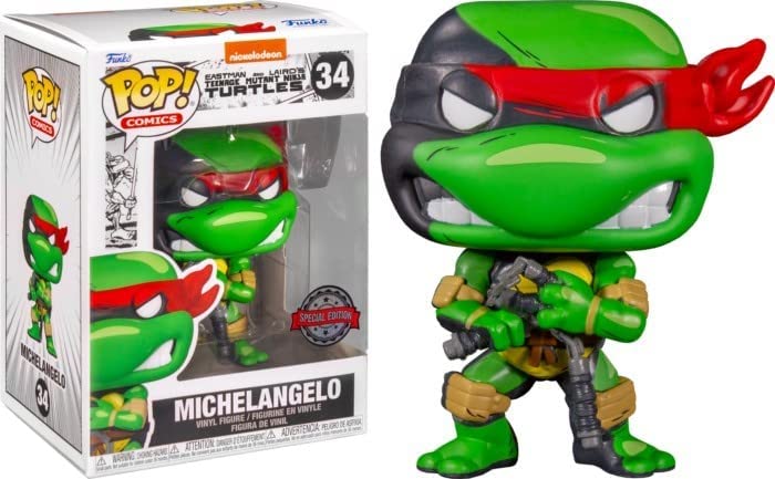 Фигурка Pop! Comics Teenage Mutant Ninja Turtles: Michelangelo Previews Exclusive Vinyl Figure фигурка reaction figure teenage mutant ninja turtles – rocksteady 9 см